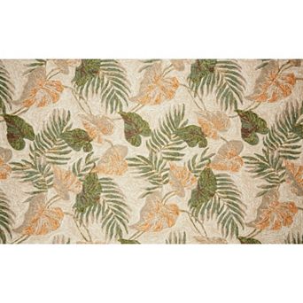 Liora Manne Ravella Tropical Leaf Indoor Outdoor Rug