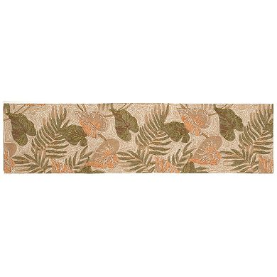 Liora Manne Ravella Tropical Leaf Indoor Outdoor Rug