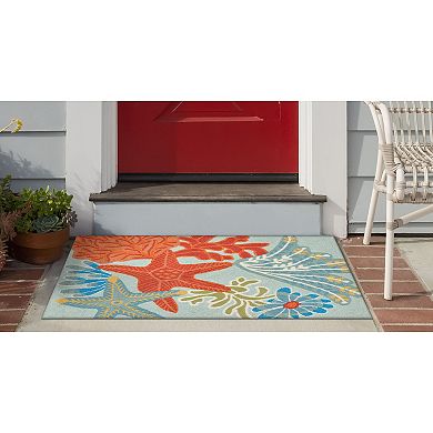 Liora Manne Ravella Ocean Scene Indoor Outdoor Rug