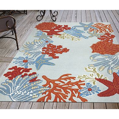 Liora Manne Ravella Ocean Scene Indoor Outdoor Rug