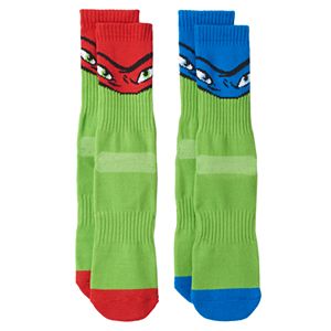 Boys Teenage Mutant Ninja Turtles 2-Pack Athletic Socks