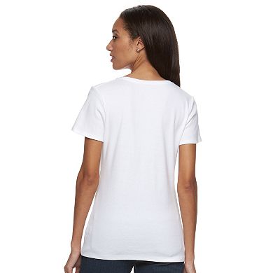 Women's Croft & Barrow® Essential V-Neck Tee