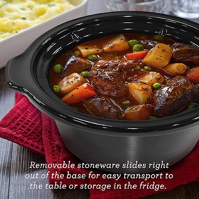 Elite Gourmet 2-qt. Oval Slow Cooker