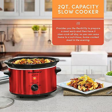 Elite Gourmet 2-qt. Oval Slow Cooker