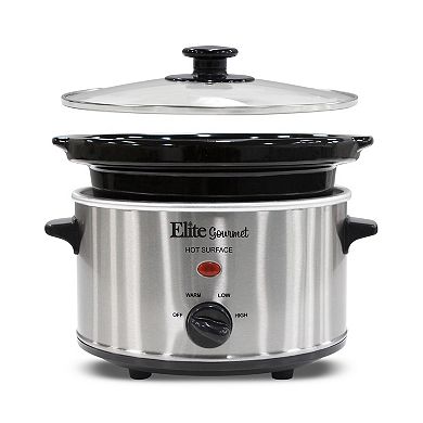 Elite Gourmet 2-qt. Oval Slow Cooker