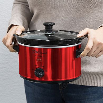 Elite Gourmet 2-qt. Oval Slow Cooker