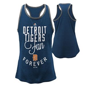 Girls 7-16 Majestic Detroit Tigers Fan Forever Racerback Tank Top