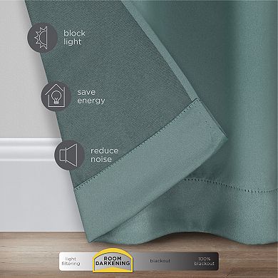 eclipse Tricia Room Darkening 1-Panel Window Curtain