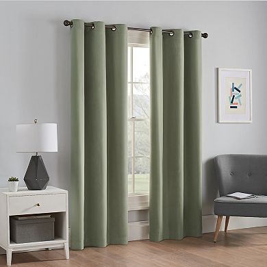 eclipse Microfiber Blackout 1-Panel Window Curtain