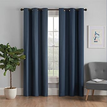 eclipse Microfiber Blackout 1-Panel Window Curtain