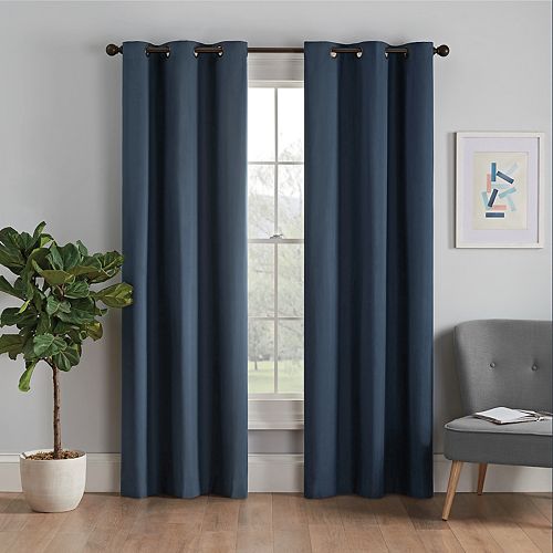 eclipse Thermaback Blackout 1-Panel Microfiber Window Curtain