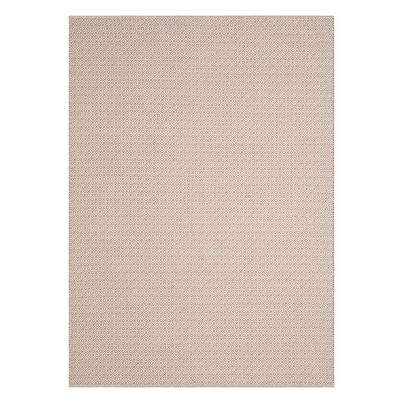 Safavieh Montauk Avian Handcrafted Flatweave Geometric Rug, Beig/Green, 6FT Sq