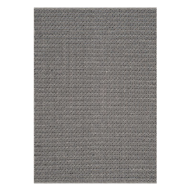 Safavieh Montauk Avian Handcrafted Flatweave Geometric Rug, Black, 6FT Sq