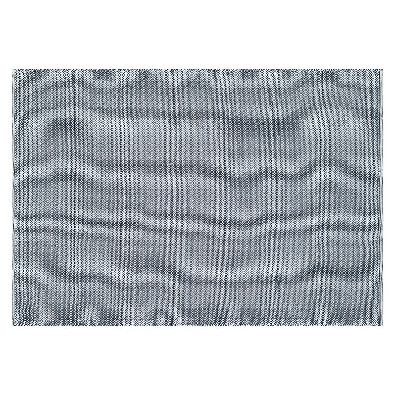 Safavieh Montauk Avian Handcrafted Flatweave Geometric Rug, Blue, 6Ft Rnd