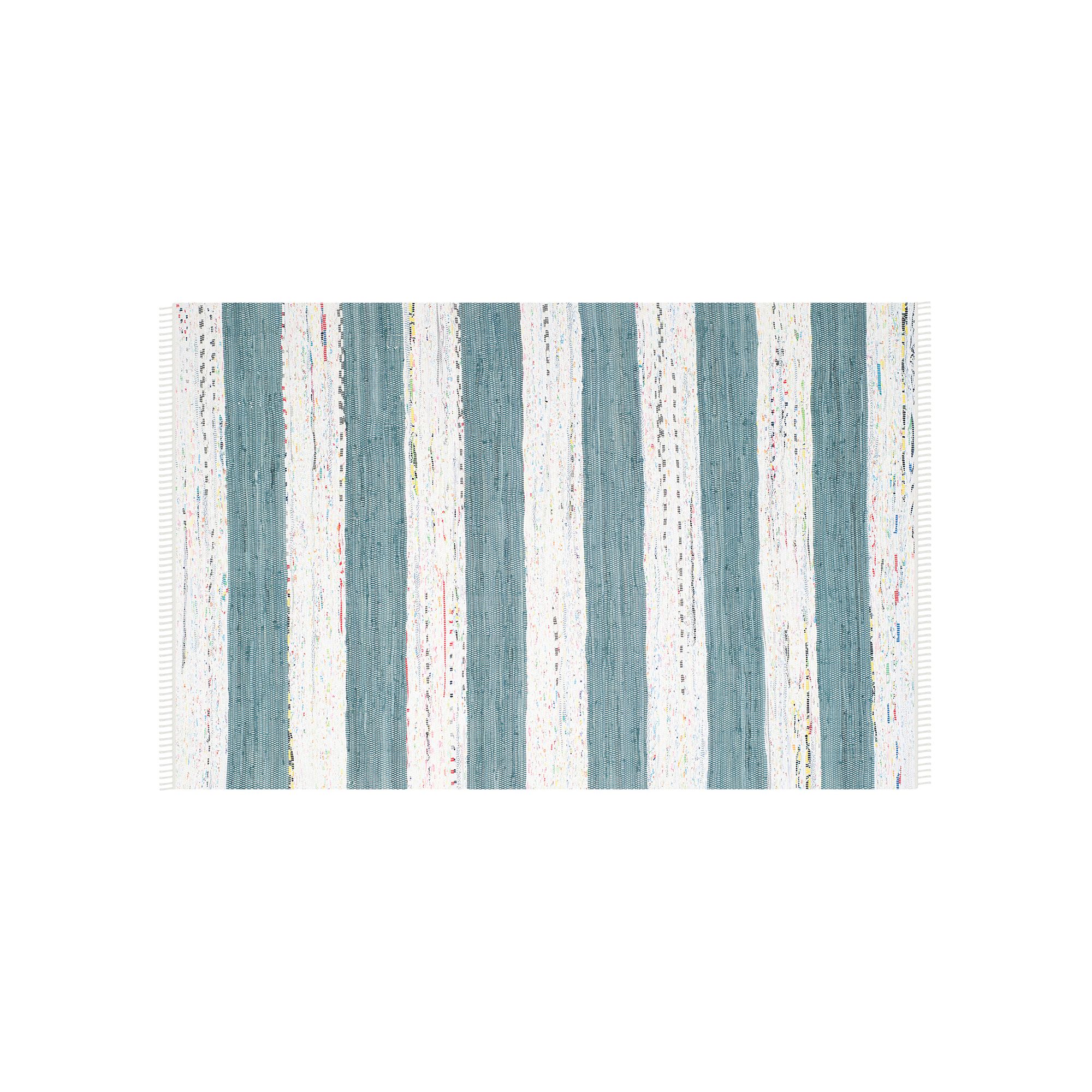 Safavieh Montauk Lynette Handcrafted Flatweave Striped Rug, Ivory Grey