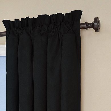 eclipse Faux Suede Thermaback Blackout Window Curtain