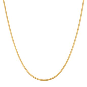 Jordan Blue 14k Gold Over Silver Snake Chain Necklace