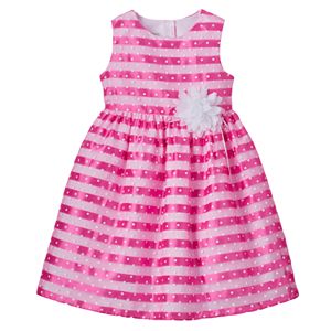 Baby Girl Marmellata Classics Striped Polka-Dot Dress