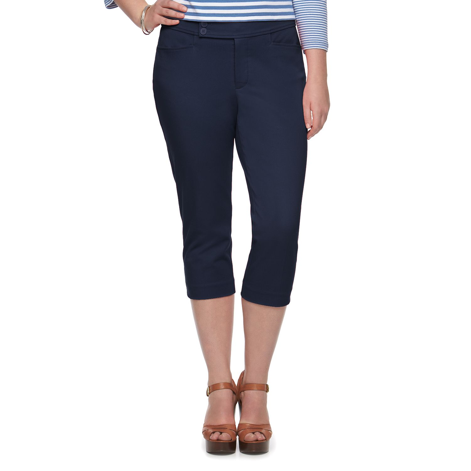 kohls womens chaps capris