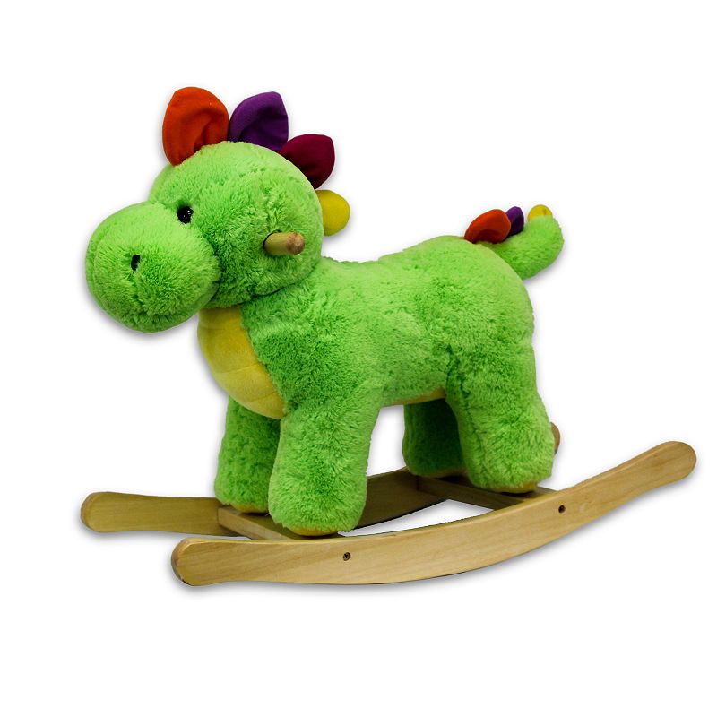 PonyLand Toys Rocking Dinosaur, Green