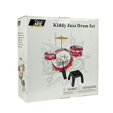 Kiddy Jazz Drum Set & Stool by Ready Ace