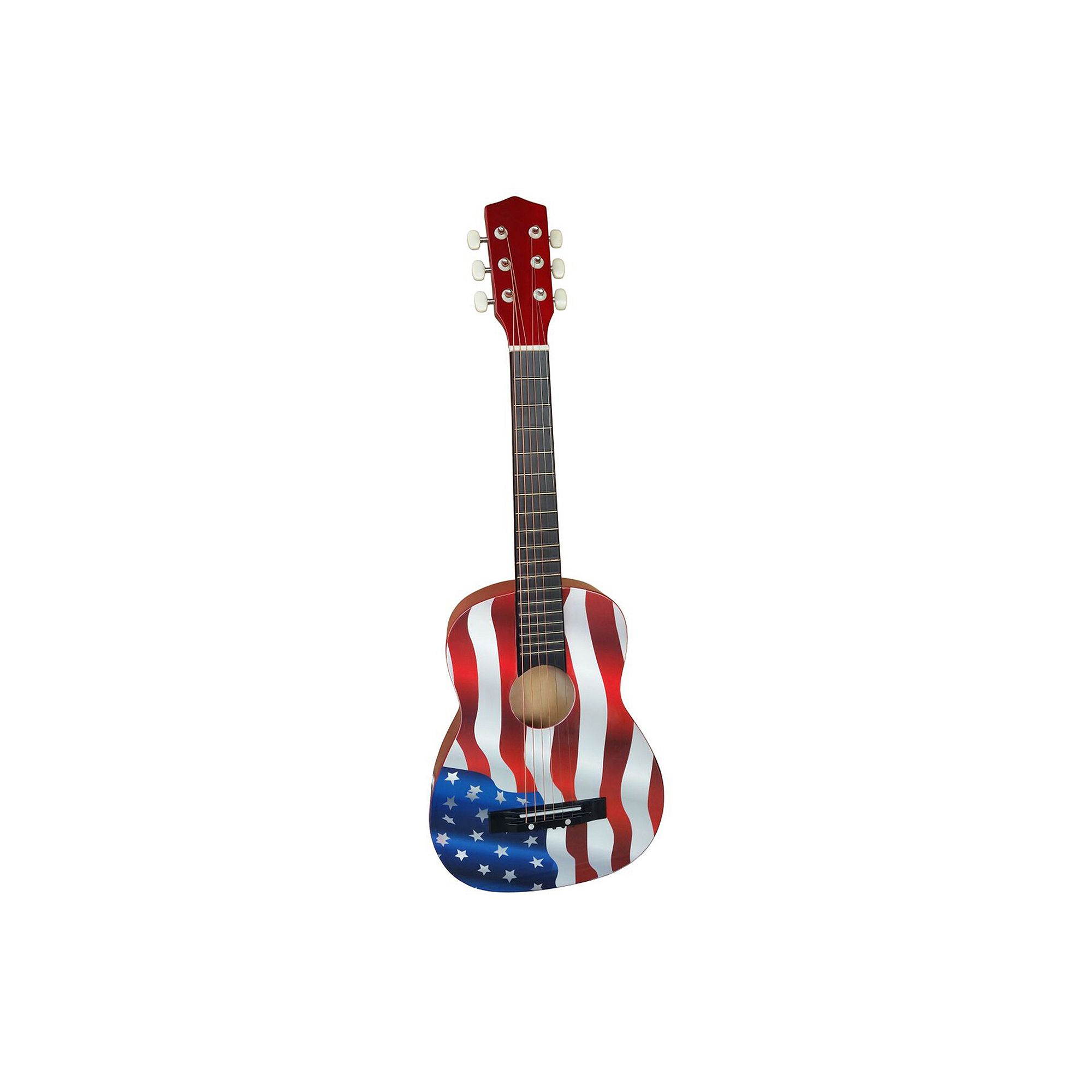 American Flag Acoustic Guitar by Ready Ace, Red White Blue