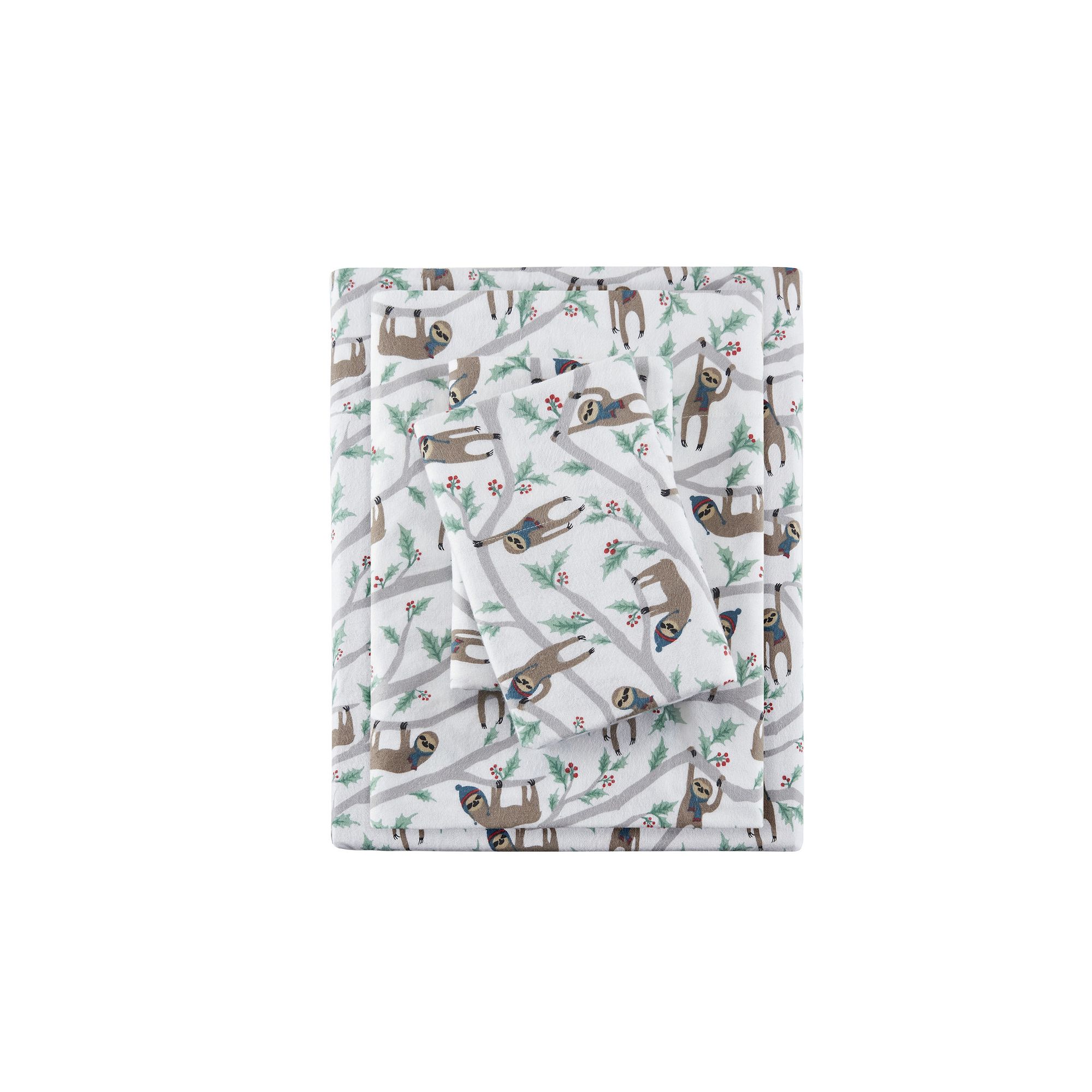 Sleep Philosophy Cozy Cotton Flannel Sheet Set, Multi Sl