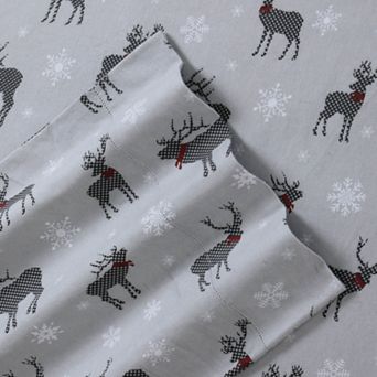 Tribeca Living Printed Deep Pocket Flannel Sheet Set