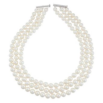 Freshwater Cultured Pearl Multistrand Necklace