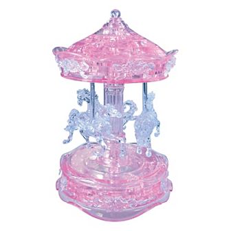 BePuzzled 83 pc Carousel 3D Crystal Puzzle