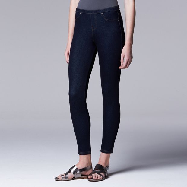 Plus Size Simply Vera Vera Wang Denim Leggings