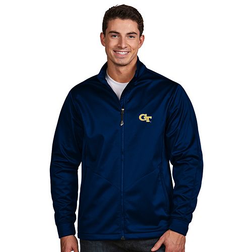 Men's Antigua Tech Yellow Jackets Waterproof Golf Jacket