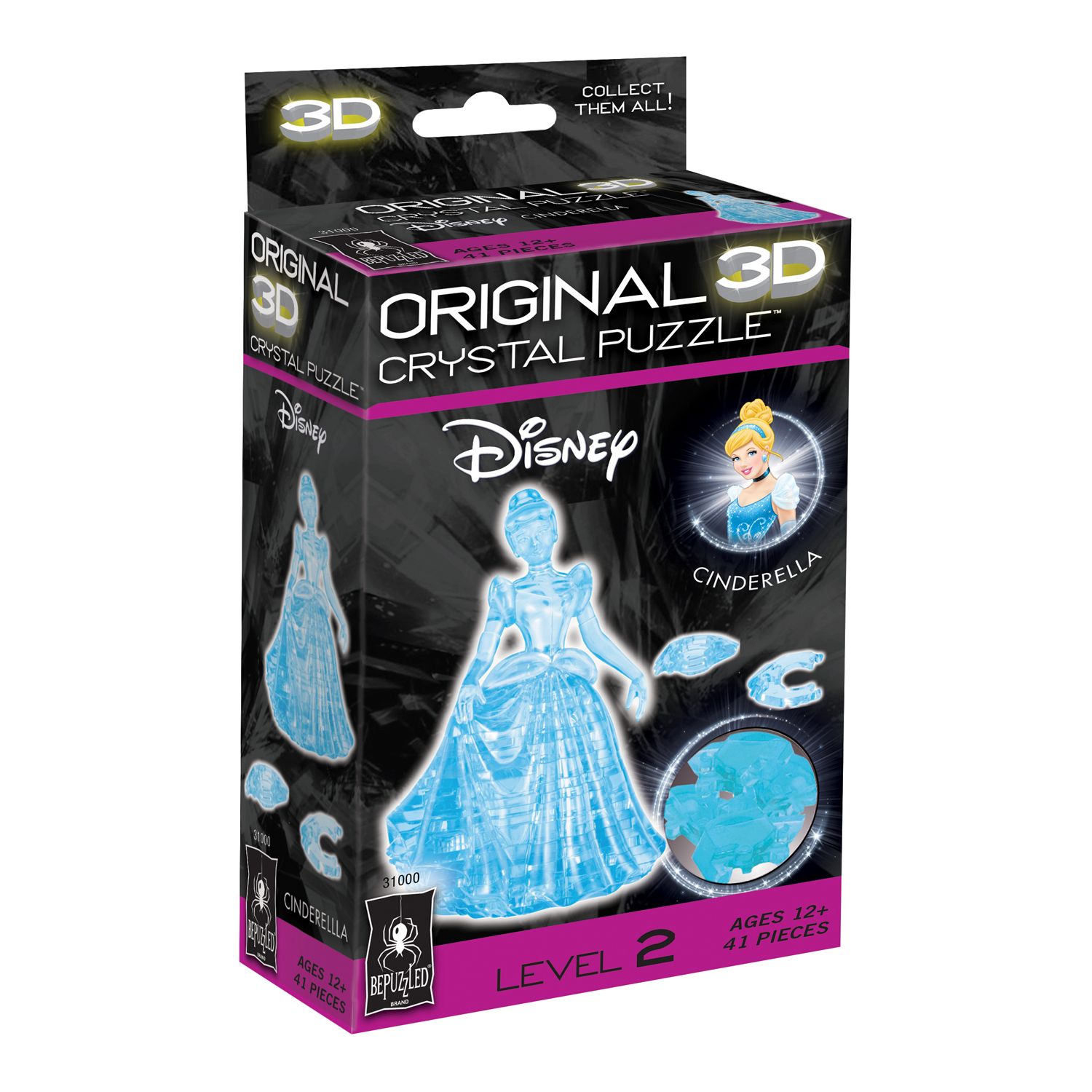 Disney S Cinderella 41 Pc 3D Crystal Puzzle By BePuzzled   2403370