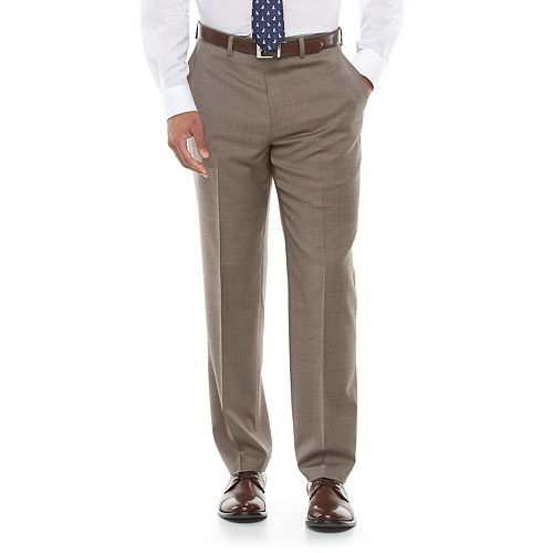 Men's Chaps Performance ClassicFit WoolBlend Comfort Stretch FlatFront Suit Pants