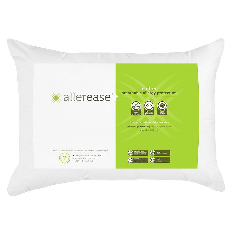 65578903 Allerease Cotton Pillow, White, Standard sku 65578903
