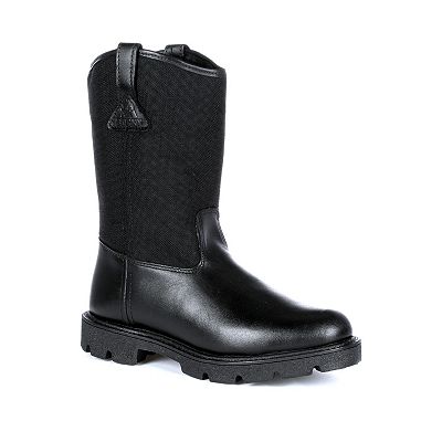 Mens black pull on boots hotsell