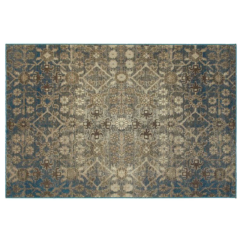 StyleHaven Portia Faded Traditions Ornate Rug, Lt Beige, 4X5.5 Ft