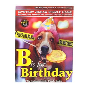 B is for Birthday 1000 pc Mystery 2-Puzzle Game Set