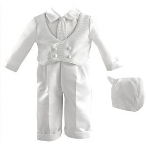 Baby Boy American Originals Dobby Christening Vest & Pants Set