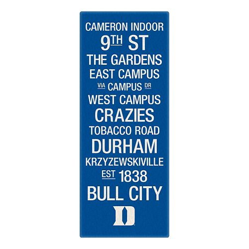 Duke Blue Devils Subway Canvas Wall Art