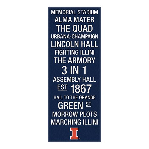 Illinois Fighting Illini Subway Canvas Wall Art