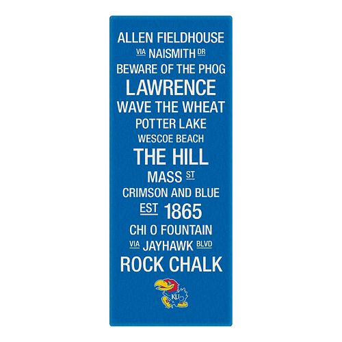Kansas Jayhawks Subway Canvas Wall Art
