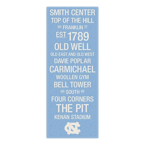 North Carolina Tar Heels Subway Canvas Wall Art