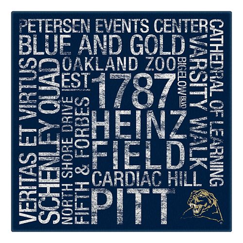 Pitt Panthers Subway Canvas Wall Art