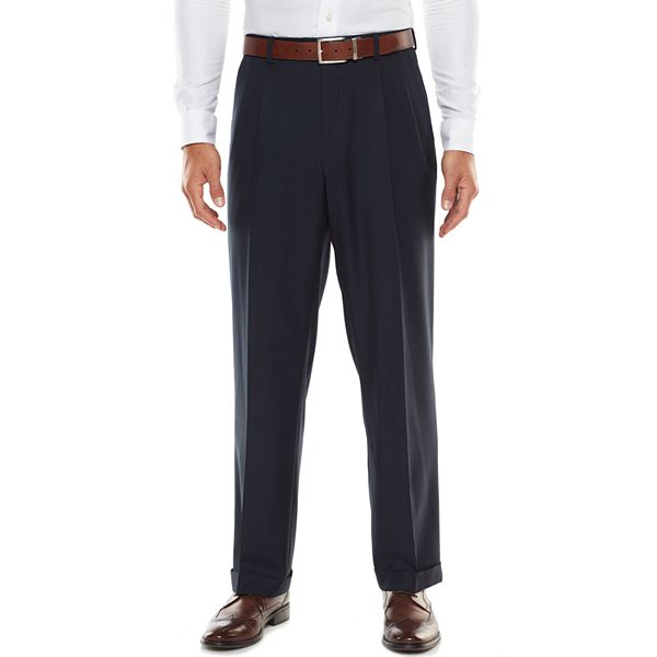 Big & Tall Croft & Barrow® Stretch Classic-Fit True Comfort Pleated ...