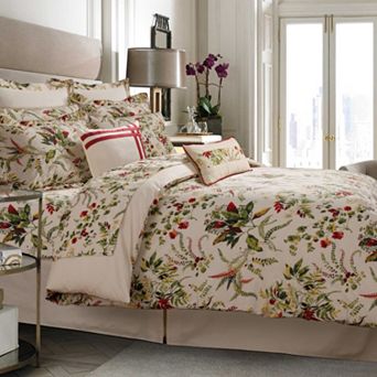 Maui 5 pc 300 Thread Count Egyptian Cotton Percale Printed Duvet Cover Set