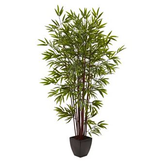 nearly natural 6-foot Bamboo Silk Tree