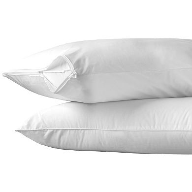 Allerease 2-pack 300 Thread Count Hot Water Washable Pillow Protector