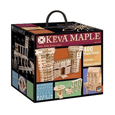 KEVA Maple 400-Piece Plank Set by MindWare