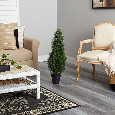 nearly natural 3-ft. Indoor / Outdoor Mini Artificial Cedar Tree